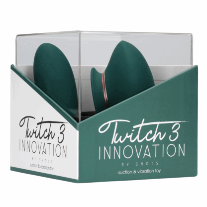 Twitch 3 - Oplaadbare Vibrator en Suction - Bosgroen - Afbeelding 2