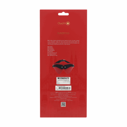 Milan Collectie - Blinddoek - Zwart/Rood - Afbeelding 3