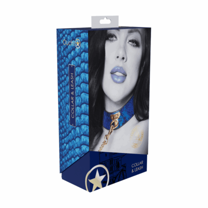 Florence Collectie - Halsband met Leash - Blauw - Afbeelding 2