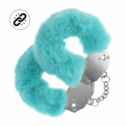 Zware Fluffy Handboeien - Blauw - Afbeelding 3