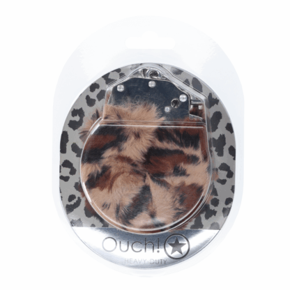 Zware Fluffy Handboeien - Luipaard - Afbeelding 2
