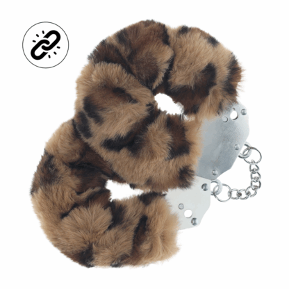 Zware Fluffy Handboeien - Luipaard - Afbeelding 3