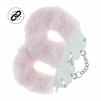 Zware Fluffy Handboeien - Poederroze