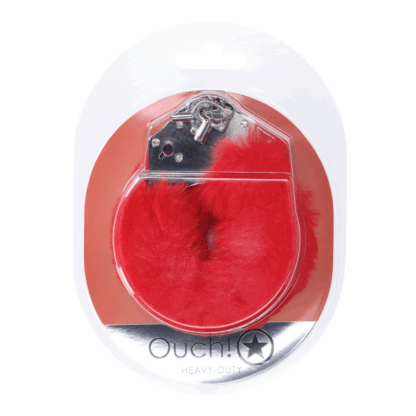 Zware Fluffy Handboeien - Rood - Afbeelding 2