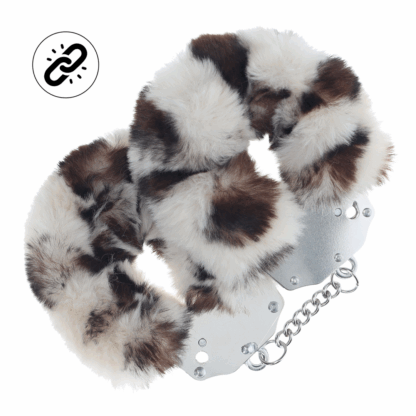 Zware Fluffy Handboeien - Sneeuwluipaard - Afbeelding 3