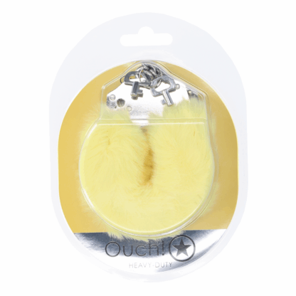 Zware Fluffy Handboeien - Geel - Afbeelding 2