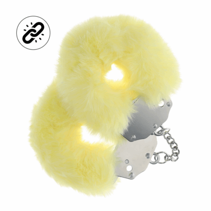 Zware Fluffy Handboeien - Geel - Afbeelding 3