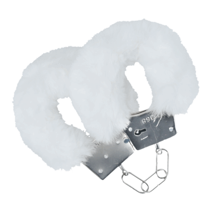 Classic Fluffy Handcuffs - Wit - Afbeelding 3