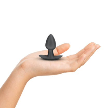 Zachte Siliconen Anale Plug - Klein - 2,6 / 6,5 cm - Gunmetal - Afbeelding 4
