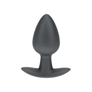 Zachte Siliconen Anale Plug - Medium - 3,1 / 7,9 cm - Gunmetal