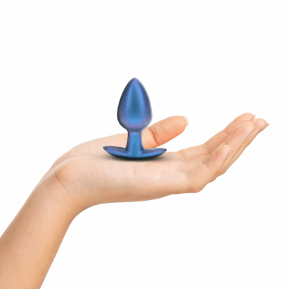 Geleidelijke Silicone Anale Plug - Medium - 3.1 / 7,9 cm - Metallic Blauw - Afbeelding 4