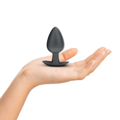 Zachte Siliconen Anale Plug - Groot - 3,5 / 8,9 cm - Gunmetal - Afbeelding 4