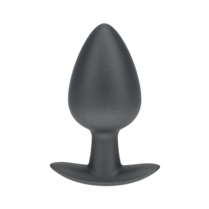 Zachte Siliconen Anale Plug - Groot - 3,5 / 8,9 cm - Gunmetal - Afbeelding 5