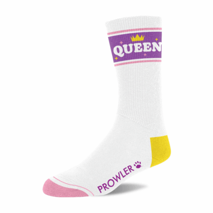 Queen Sokken - Wit/Paarse - Afbeelding 2