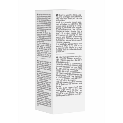 10 Speed Oplaadbare Bullet - Zilver - Afbeelding 3