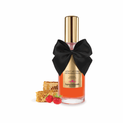 Light My Fire - Verwarmende Massageolie Wilde Aardbei en Honing - Wilde Aardbei Honing - Afbeelding 3