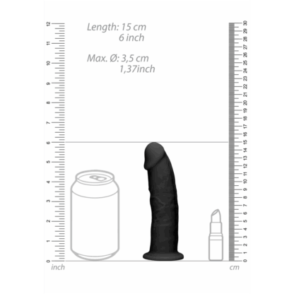 Silicone Dildo zonder Ballen - 6 / 15 cm - Afbeelding 7