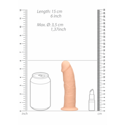 Silicone Dildo zonder Ballen - 6 / 15 cm - Afbeelding 7