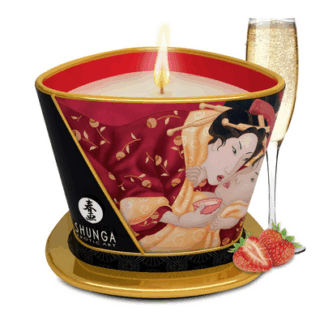 Massagekaars - Aardbei Sprankelende Wijn - 5.7 oz / 170 ml