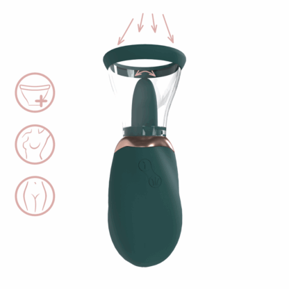 Boost - Oplaadbare Vulva- en Borstpomp - Bosgroen - Afbeelding 5
