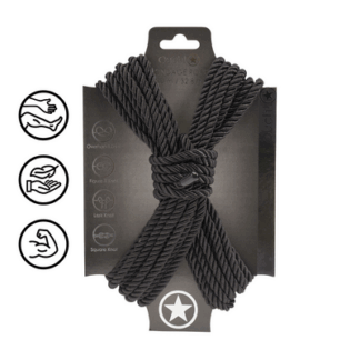 Polyester Bondage Touw - 10 m - Zwart