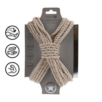Polyester Bondage Touw - 10 m / 32,8 ft - Goud - Afbeelding 3