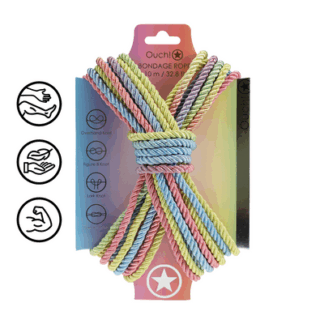 Polyester Bondage Touw - 10 m - Multicolor Pastel