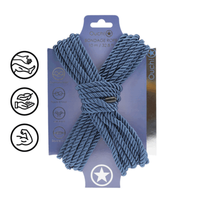 Polyester Bondage Touw - 10 m - Marineblauw - Afbeelding 3