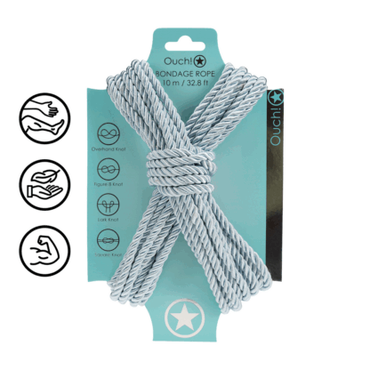 Polyester Bondage Touw - 10 m - Poederblauw - Afbeelding 3