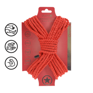Polyester Bondage Touw - 10 m - Rood