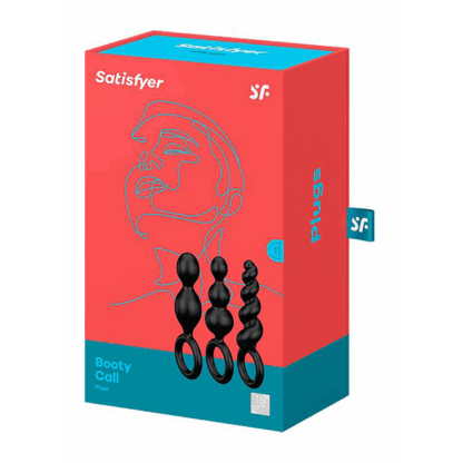 Booty Call - Butt Plug Set 3 Stuks - Zwart - Afbeelding 2