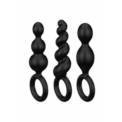 Booty Call - Butt Plug Set 3 Stuks - Zwart - Afbeelding 5