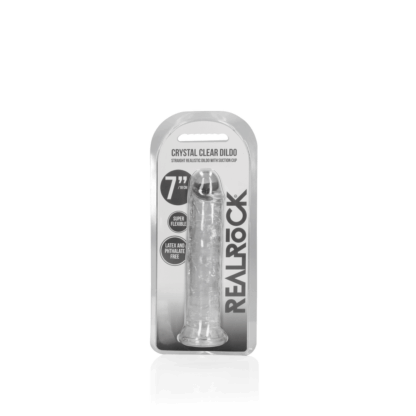 Rechte Realistische Dildo met Zuignap - 7'' / 18 - Afbeelding 2