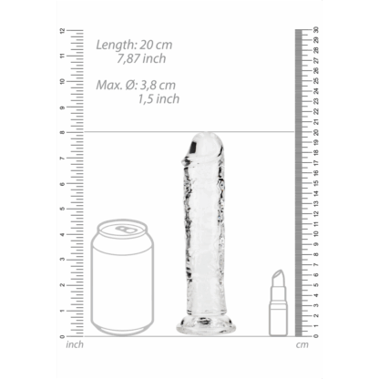 Rechte Realistische Dildo met Zuignap - 7'' / 18 - Afbeelding 6