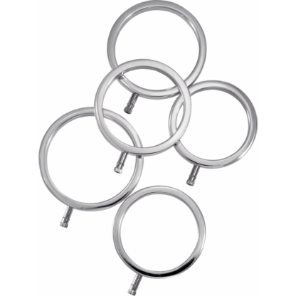 Set van massieve metalen cockringen - Afbeelding 3