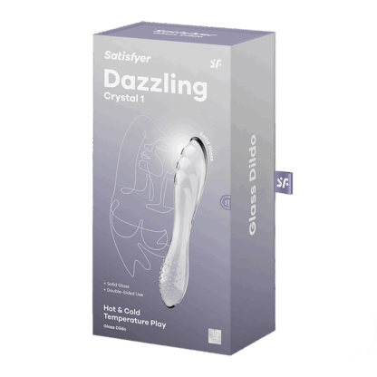Dazzling Crystal 1 - Glas Dildo - Transparant - Afbeelding 2