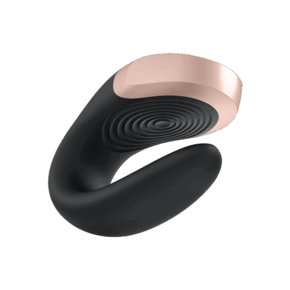 Double Love - Luxe Partner Vibrator - Zwart - Afbeelding 3