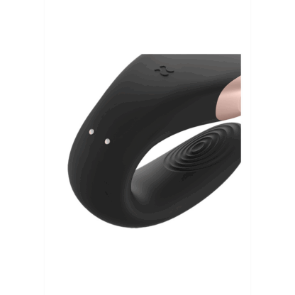 Double Love - Luxe Partner Vibrator - Zwart - Afbeelding 4