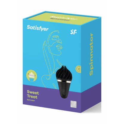 Sweet Treat - Stimulerende Tongue Spinnator - Zwart/Goud - Afbeelding 2