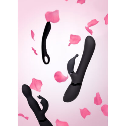 Niva - Draaibare Konijnen Vibrator - Zwart - Afbeelding 7
