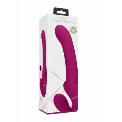 Ai - Dual Vibrating Air Wave Tickler Strapless Strapon - Afbeelding 2
