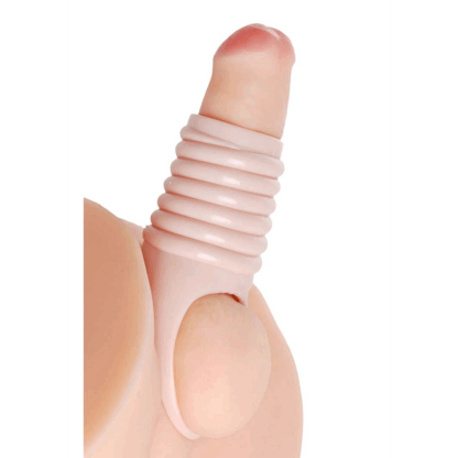Echt Ruim Geribbelde Penisvergroting Sleeve - Afbeelding 5