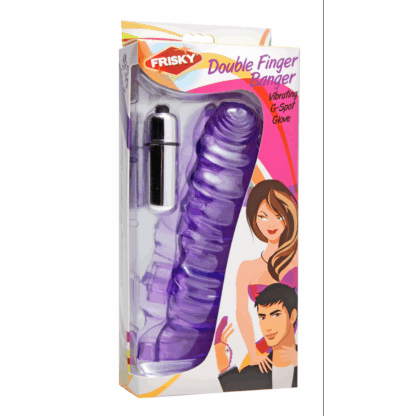 Dubbele Vinger Banger - Vibrerende G-Spot Handschoen - Afbeelding 2