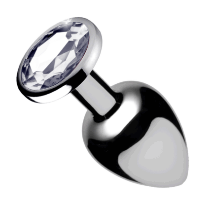 Duidelijke Gem Anale Plug Medium - Duidelijk - Afbeelding 4
