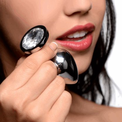 Duidelijke Gem Anale Plug Medium - Duidelijk - Afbeelding 5