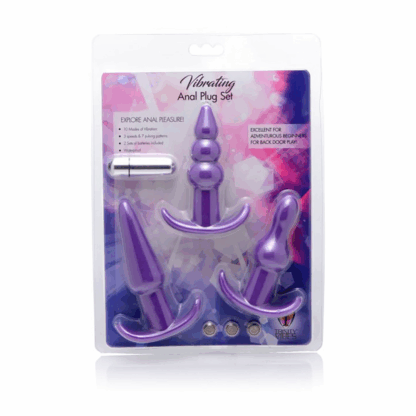 4-delige Vibrerende Butt Plug Set - Afbeelding 2
