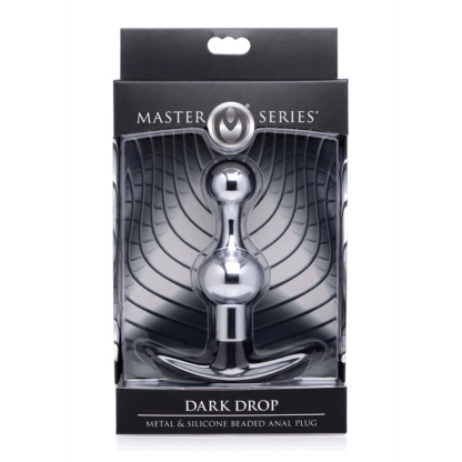 Donkere Druppel Metaal Silicone Parels Anal Plug - Afbeelding 2