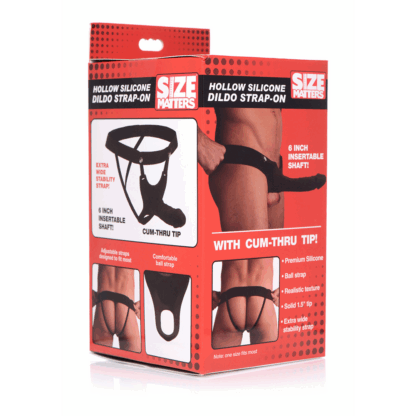 SM - Holle Siliconen Dildo Strap-On - Afbeelding 2