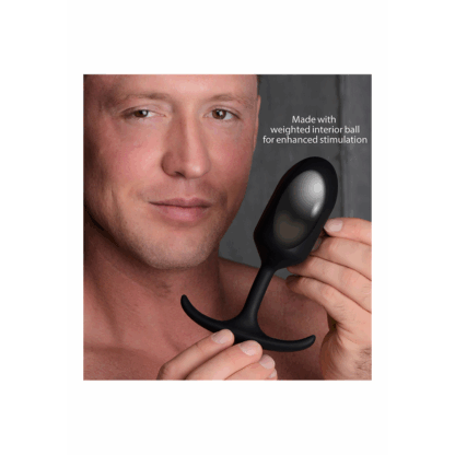 Premium Siliconen Gewogen Anale Plug - Groot - Afbeelding 5