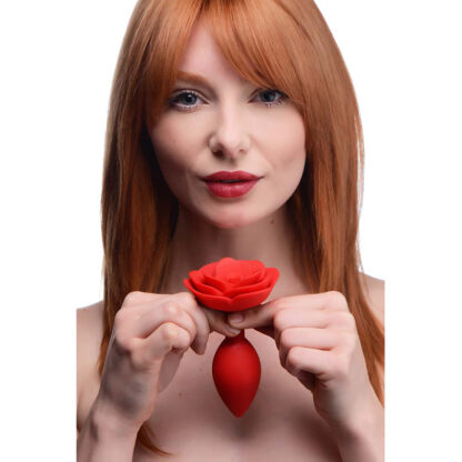 Booty Bloom - Silicone Rose Anale Plug - Rood - Afbeelding 5